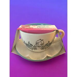 Disney Alice in Wonderland 16oz Jumbo Teacup & Saucer Set Party Essential NEW